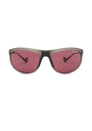 District Vision Takeyoshi Altitude Master Sunglasses in Gray & D+ Black Rose - Red. Size all.