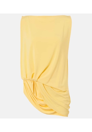 Jacquemus Peplo draped jersey top
