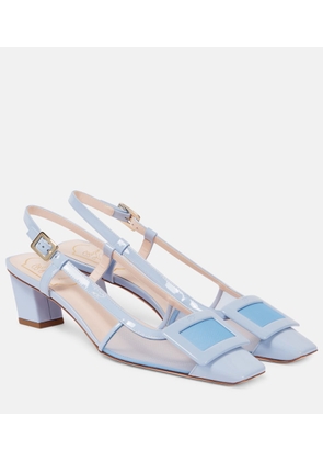 Roger Vivier Belle Vivier 45 leather slingback pumps