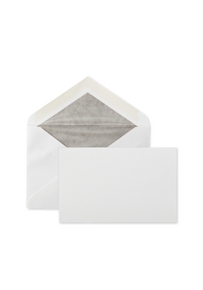 Smythson Bordered Correspondence Cards In Silver