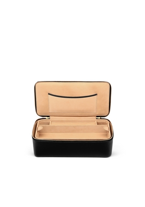 Smythson Jewellery Case In Panama In Black