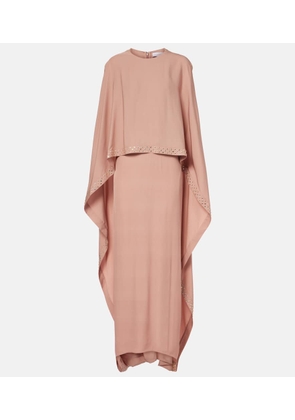 Stella McCartney Embellished caped maxi dress