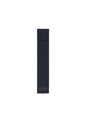 Smythson Bookmark In Panama In Navy