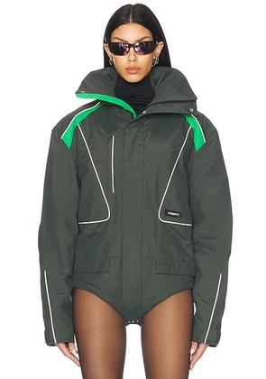 Coperni Body Jacket in Green - Green. Size M (also in XS).