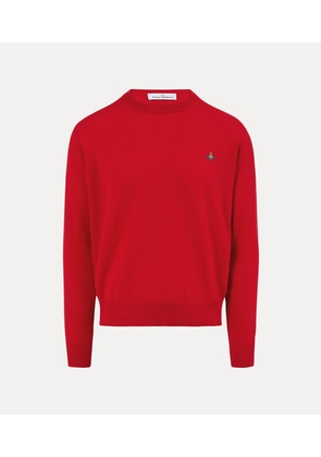 Vivienne Westwood Alex Round Neck Merino Wool / Cashmere Red M Men