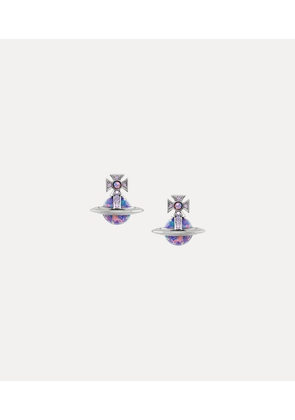 Vivienne Westwood Franca Earrings Platinum-milky-lavender-cz-purple-synthetic-opal Platinum-milky-lavender-cz-purple-synthetic-opal Women
