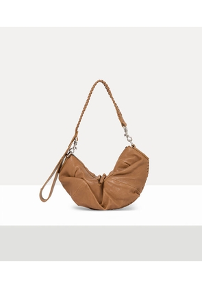 Vivienne Westwood Agnes Small Shoulder Bag Supple Leather Honey-dark-silver