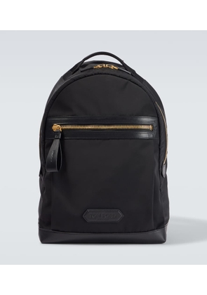 Tom Ford Leather-trimmed backpack