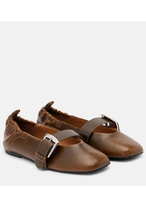 Ganni Butterfly Mary Jane flats