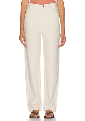 AGOLDE Henson Baggy Taper Jeans in Brown Rice - Beige. Size 26 (also in ).