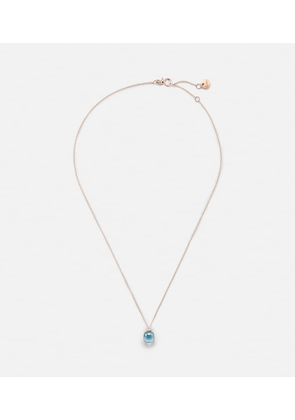 Pomellato Nudo Mini 18kt rose gold pendant necklace with topaz and diamonds