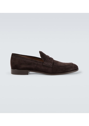 Gianvito Rossi George suede penny loafers