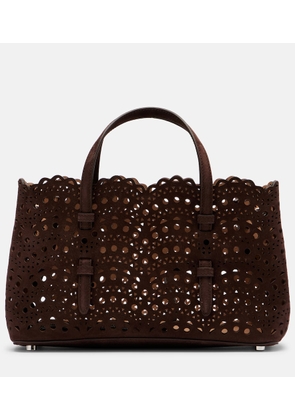 Alaia Mina 25 Vienne Wave Small suede tote bag