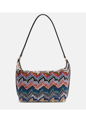 Missoni Zigzag leather-trimmed shoulder bag