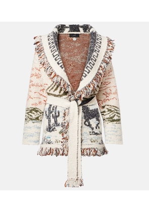 Alanui Sunset Riders wool and cotton-blend cardigan