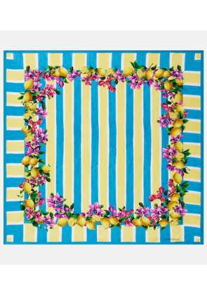Dolce&Gabbana Printed silk twill scarf