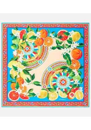 Dolce&Gabbana Printed silk twill scarf