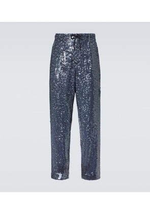 Dries Van Noten Sequined straight pants