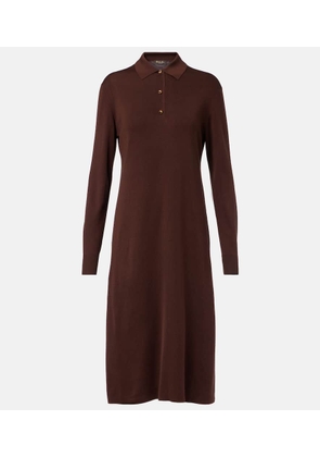 Loro Piana Lyskamm knitted silk polo dress