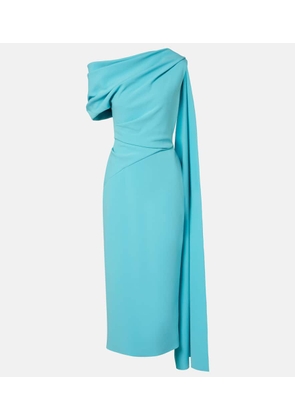 Roksanda Maite caped crepe midi dress