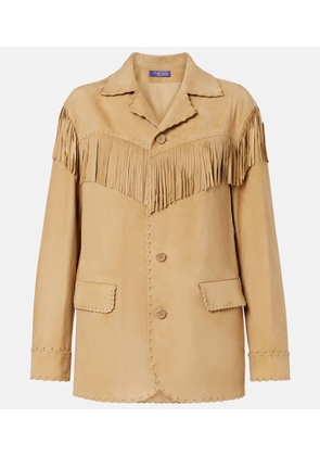 Ralph Lauren Collection Ryland fringed suede jacket