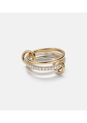 Spinelli Kilcollin Tigris SG 18kt gold and sterling silver ring with diamonds