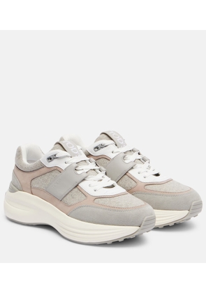 Tod's Leather-trimmed sneakers