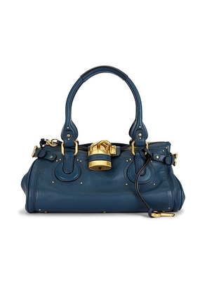 Chloe Paddington Shoulder Bag in Tapestry Blue - Blue. Size all.