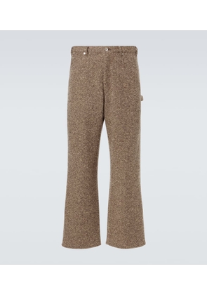 Auralee Wool tweed wide-leg pants