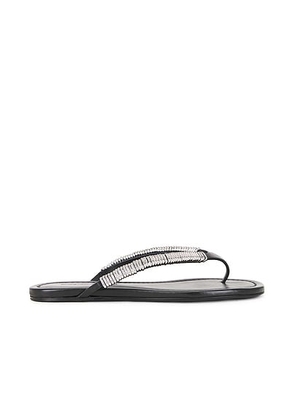 Christopher Esber Frida Pierced Flip Flop in Black - Black. Size 36 (also in 37, 38).