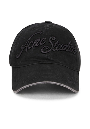 Acne Studios Carliy Venice Cap in Black - Black. Size all.