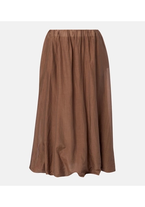 Velvet Ines cotton and silk voile maxi skirt