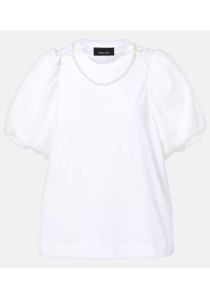 Simone Rocha Puff-sleeve cotton jersey T-shirt