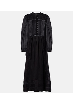 Marant Etoile Gisela lace-trimmed cotton maxi dress