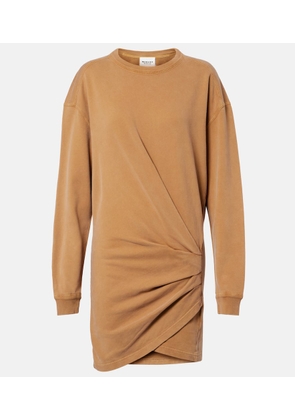 Marant Etoile Pipper gathered cotton sweatshirt dress