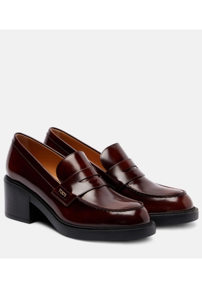 Tod's Leather loafer pumps