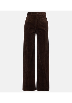 Polo Ralph Lauren High-rise cotton corduroy wide-leg pants