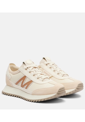 Moncler Pacey2 suede-trimmed sneakers