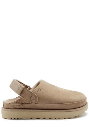 Ugg Goldenstar Clog Suede Sliders - Tan - 36 (IT36/ UK3)
