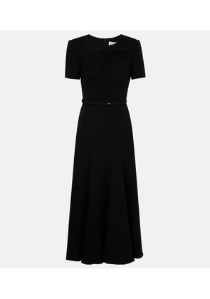 Roland Mouret Belted crepe midi dress
