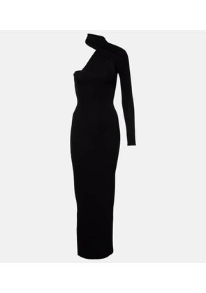 Courreges One-shoulder crepe maxi dress