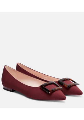 Roger Vivier Gommettine grosgrain ballet flats