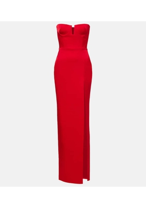 Alex Perry Crepe satin bustier gown