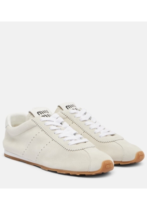 Miu Miu Plume suede sneakers