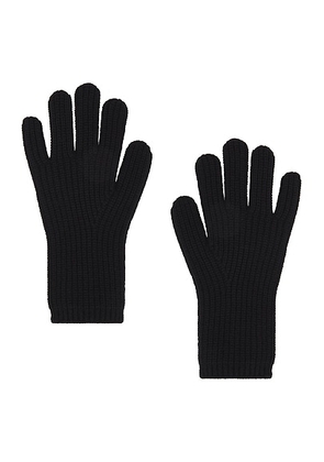 Jenni Kayne Cashmere Alpine Gloves in Black - Black. Size all.