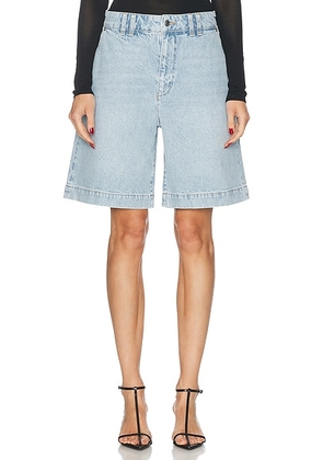 FRAME Trouser Short in Shudder - Blue. Size 24 (also in ).