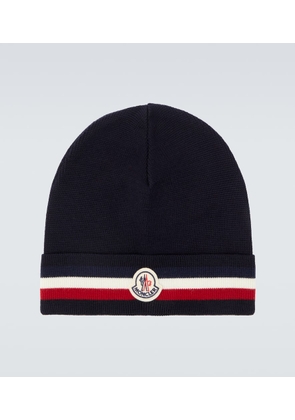Moncler Logo virgin wool beanie