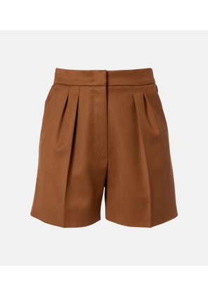 Max Mara Ozieri high-rise virgin wool shorts