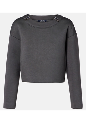 'S Max Mara Embellished jersey sweatshirt