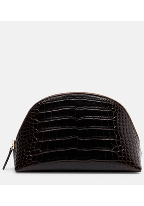 Toteme Small croc-effect leather pouch